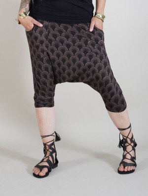 Toonzshop Komodo Drop Printed Harem Pants Byxor Dam Bruna | RLQKE-2479