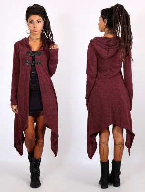 Toonzshop Makshi Cardigan Kofta Dam Wine | BHESV-0178