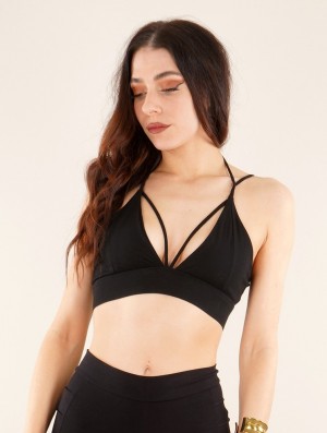 Toonzshop Milah" Crop Top Bra BH Dam Svarta | VSFDX-5739