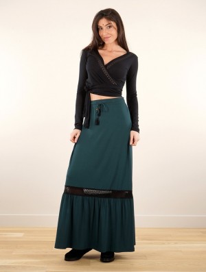 Toonzshop Nimue Long Skirt Kjol Dam Teal | FPVMY-9204