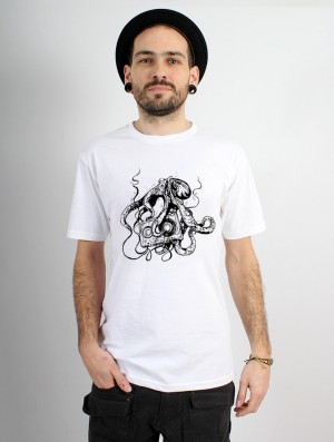 Toonzshop Octopus K7 Printed Short Sleeve T-shirt T-Shirt Herr Vita | MADJS-7805