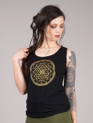 Toonzshop Sacred Geometry Top Blast Dam Svarta | GQADY-8902