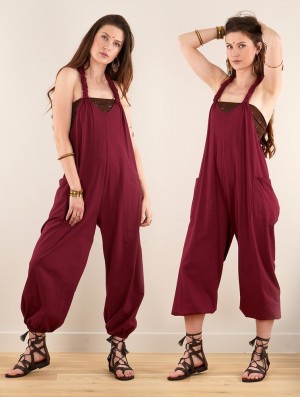 Toonzshop Sampatti Harem Pant Overalls Byxor Dam Wine | ESKNW-4523