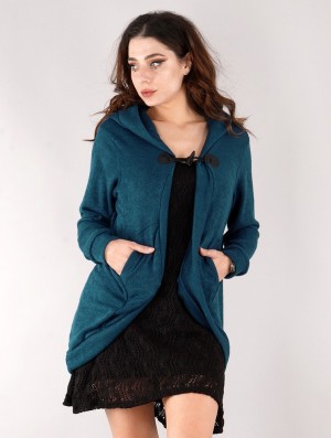 Toonzshop Thin Shandili Cardigan Kofta Dam Blå | SBKYF-7960