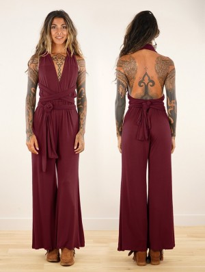 Toonzshop Wakiza Infinity Jumpsuit Jumpsuit Dam Wine | AILRN-6935