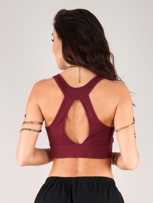 Toonzshop Zohra Crop Top Bra BH Dam Wine | MCGYR-8152