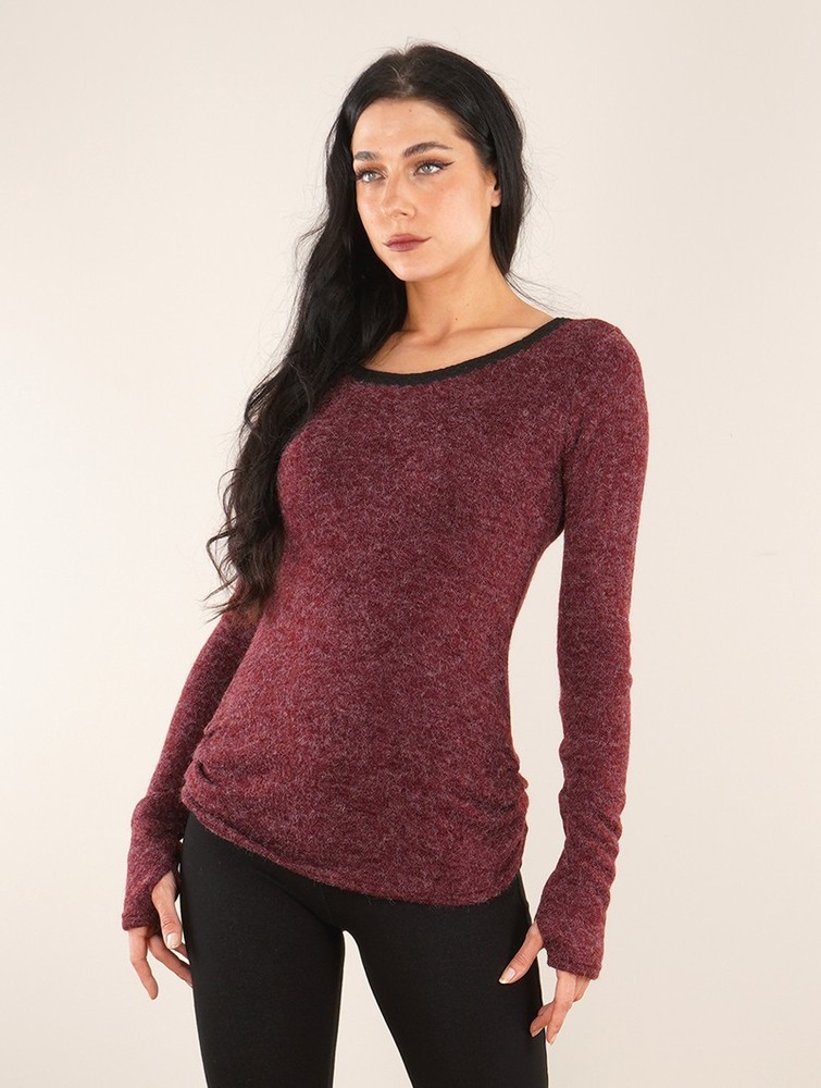 Toonzshop Aëlys Pullover Pullover Dam Wine | XJMEY-8621