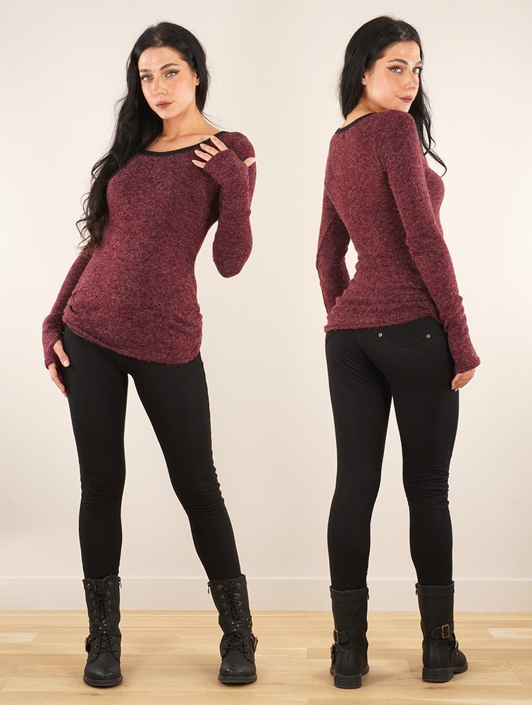 Toonzshop Aëlys Pullover Pullover Dam Wine | XJMEY-8621