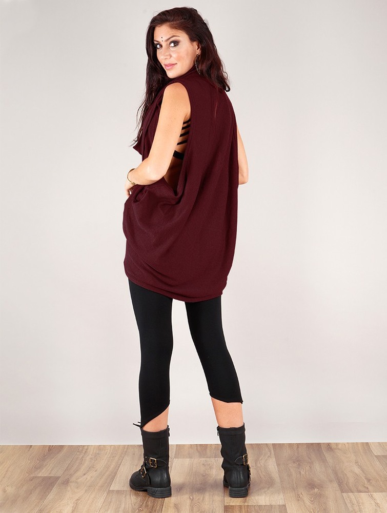 Toonzshop Amala Sleeveless Thin Pullover Pullover Dam Wine | JYFGB-7892