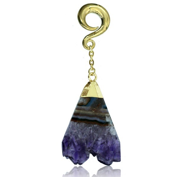 Toonzshop Amethyst Rainbow Ear Hanger Jewels Dam | QHZDI-7451