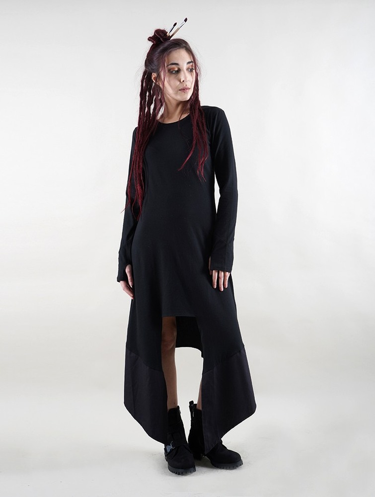 Toonzshop Anat Long Sleeve Long Dress Klänning Dam Svarta | PLVJH-6209