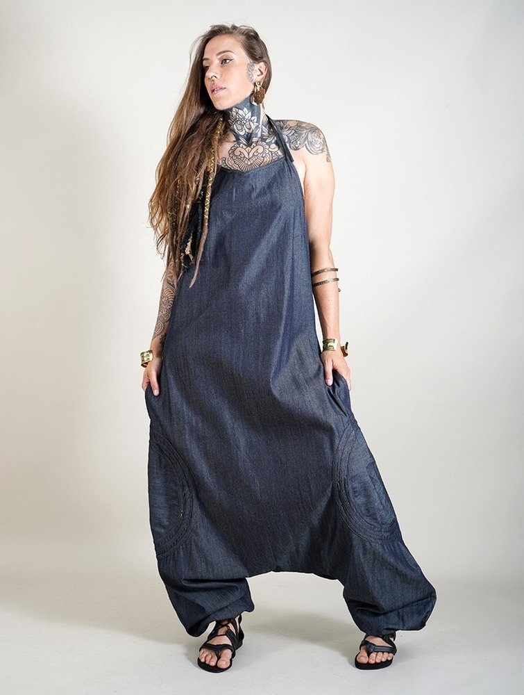 Toonzshop Ayush Harem Pant Overalls Byxor Dam Denim | GZPQR-5412