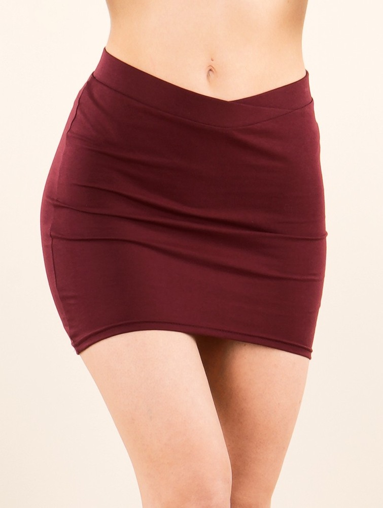 Toonzshop Azzyö Mini Skirt Kjol Dam Wine | ZIMJK-3712