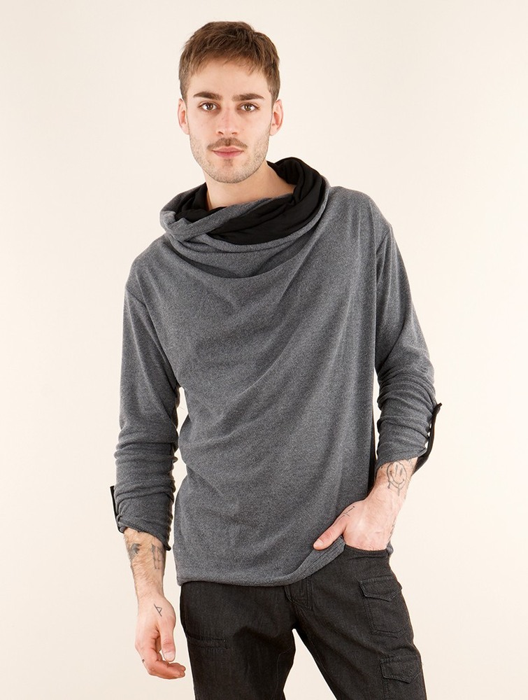 Toonzshop Banyu Sweatshirt Sweatshirt Herr Grå | PWBFZ-6921