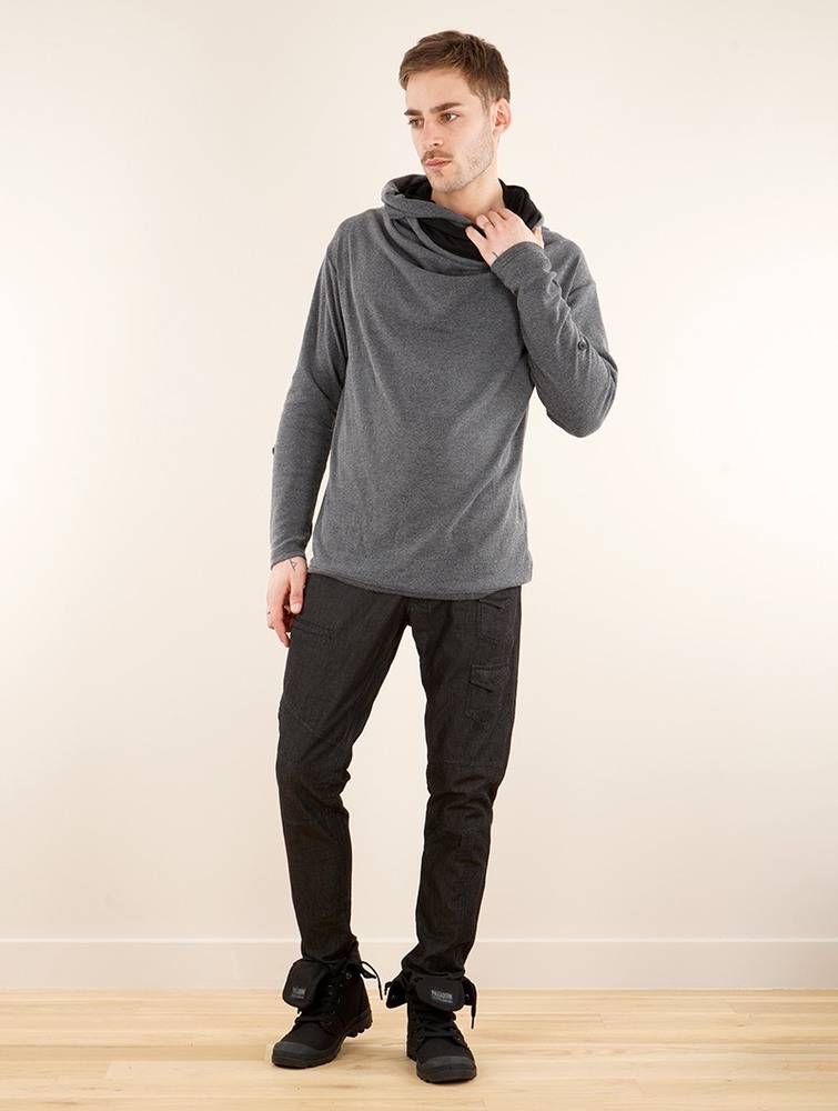 Toonzshop Banyu Sweatshirt Sweatshirt Herr Grå | PWBFZ-6921