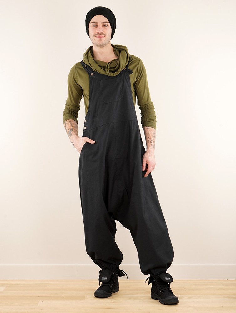 Toonzshop Bhakta Harem Pant Overalls Byxor Dam Svarta | LJCXD-3190