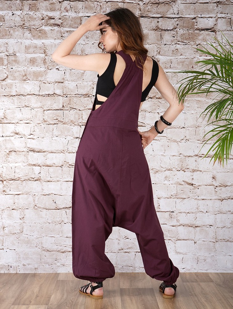 Toonzshop Bhakta Harem Pant Overalls Byxor Dam Wine | MDGQE-6041