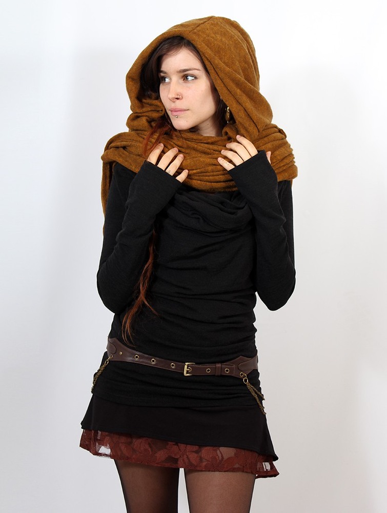 Toonzshop Danae Hooded Cape Ponchos Dam Rusty | PYZCM-7402