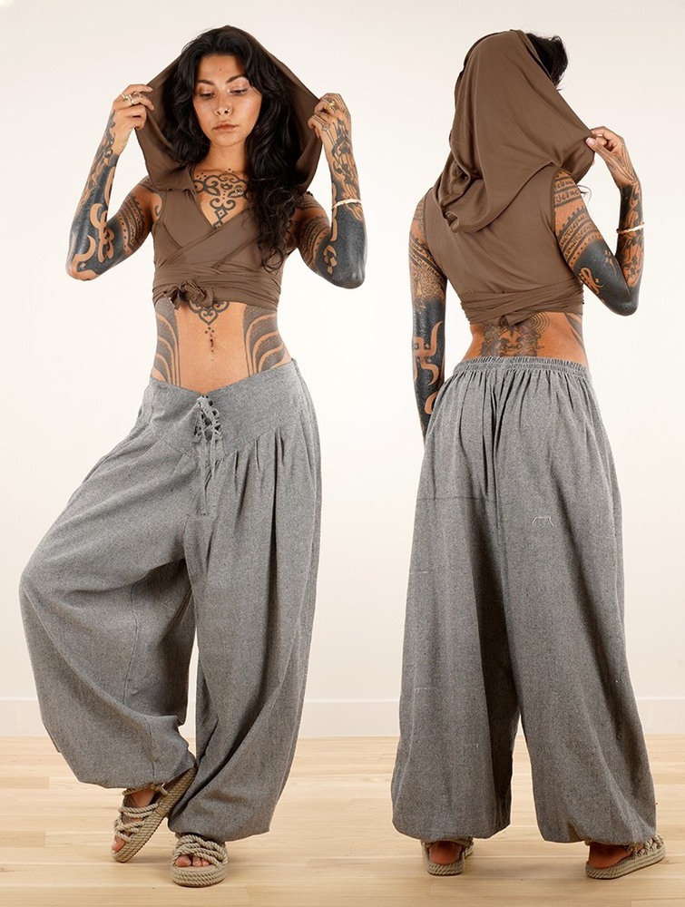 Toonzshop Divyna Gender Neutral Harem Pants Byxor Dam Grå | KVASU-0865