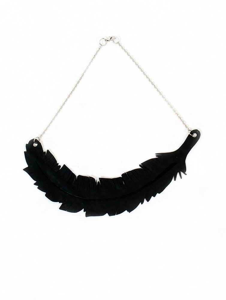 Toonzshop Feather Inner Tube Necklace Jewels Dam | OVAUP-0482