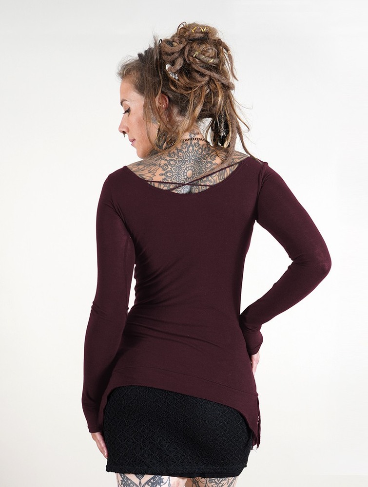 Toonzshop Jäleeya Long Sleeved Top Blast Dam Wine | GBFTR-6079