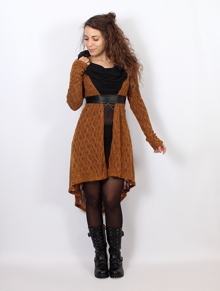 Toonzshop Kalyäa Crochet Cardigan Kofta Dam Rusty | KHJTD-2073