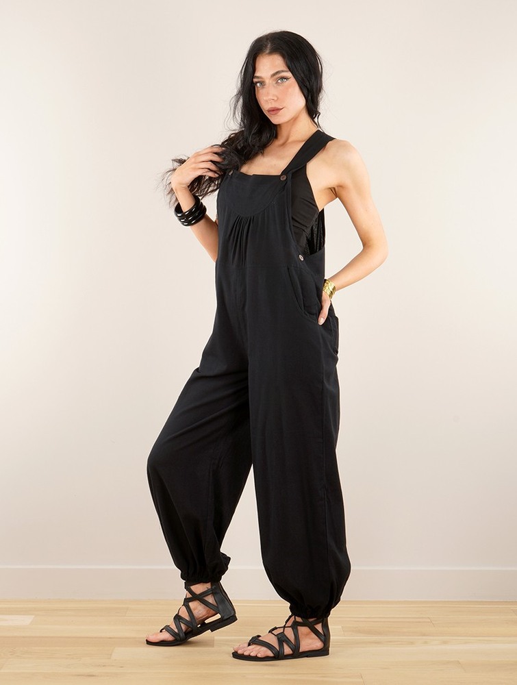 Toonzshop Kamakura Strappy Jumpsuit Jumpsuit Dam Svarta | PGVQB-7591