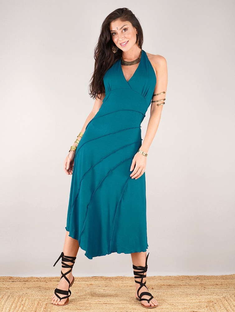 Toonzshop Kaylah Dress Klänning Dam Teal | UMVPB-0514