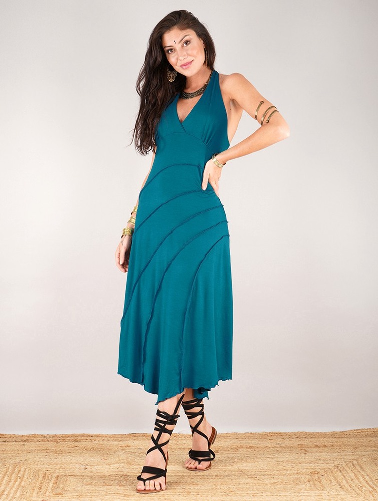 Toonzshop Kaylah Dress Klänning Dam Teal | UMVPB-0514