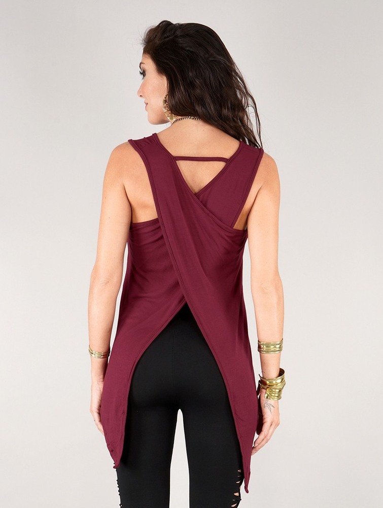 Toonzshop Keiko Sleeveless Top Blast Dam Wine | IEUSH-0295