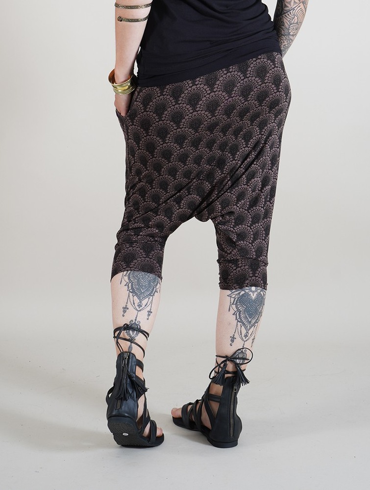 Toonzshop Komodo Drop Printed Harem Pants Byxor Dam Bruna | RLQKE-2479