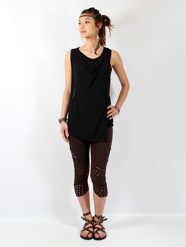 Toonzshop Leigha Loose Sleeveless Top Blast Dam Svarta | MHQYW-8671