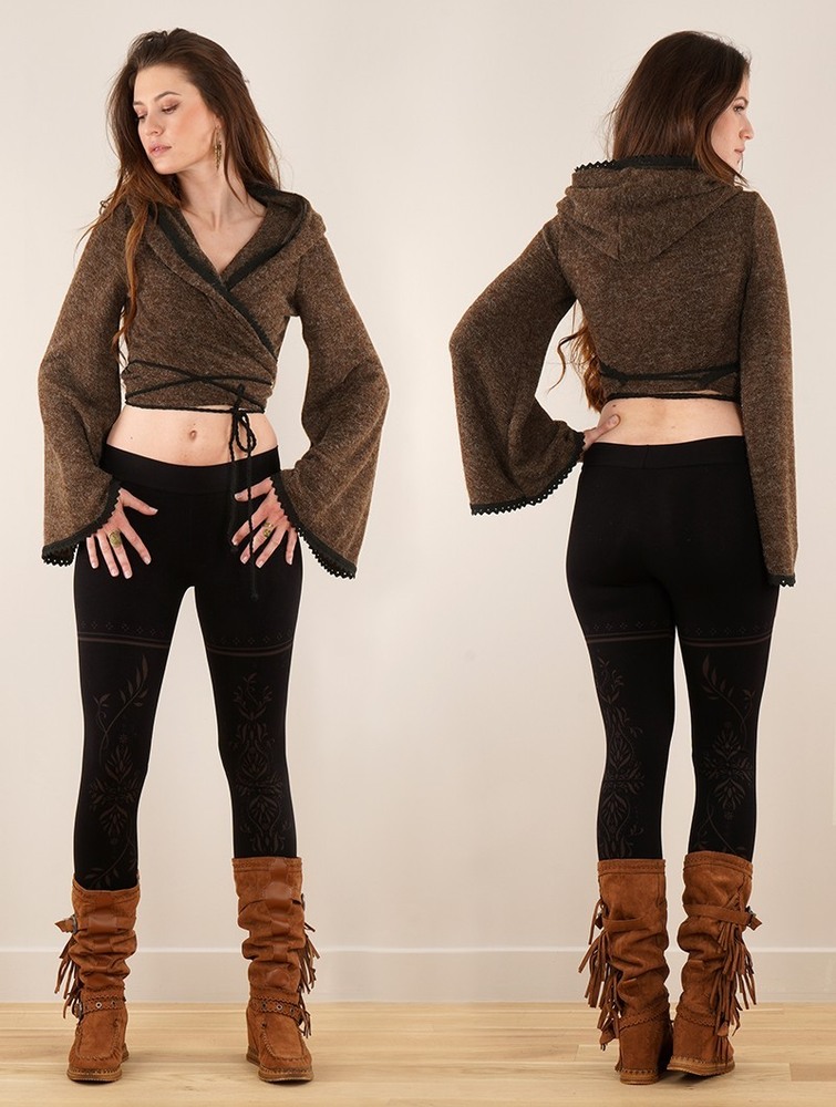 Toonzshop Luna Moth Wrap-over Pullover Bolero Pullover Dam Bruna | DRAOU-6372