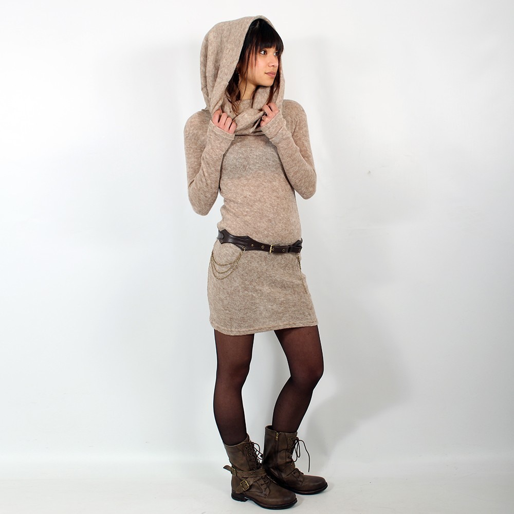 Toonzshop Mantra Sweater Dress Klänning Dam Beige | GFTKD-1253