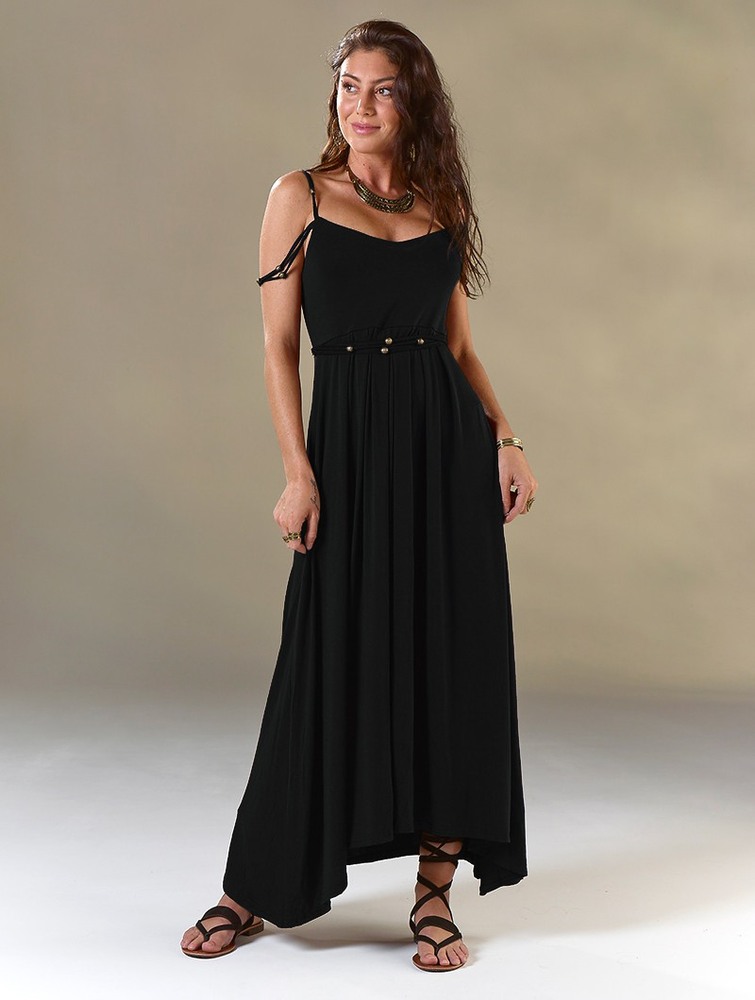 Toonzshop Massaläa Long Dress Klänning Dam Svarta | APQJY-2539