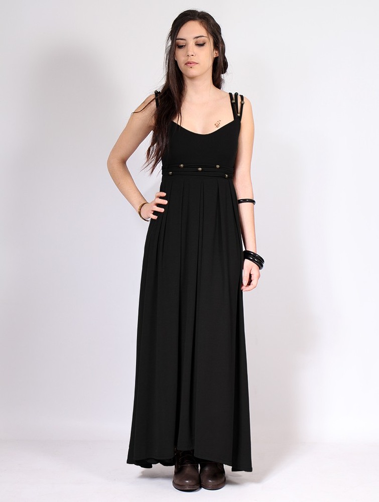 Toonzshop Massaläa Long Dress Klänning Dam Svarta | APQJY-2539