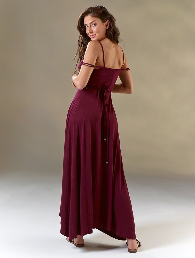 Toonzshop Massaläa Long Dress Klänning Dam Wine | JVAGI-0298