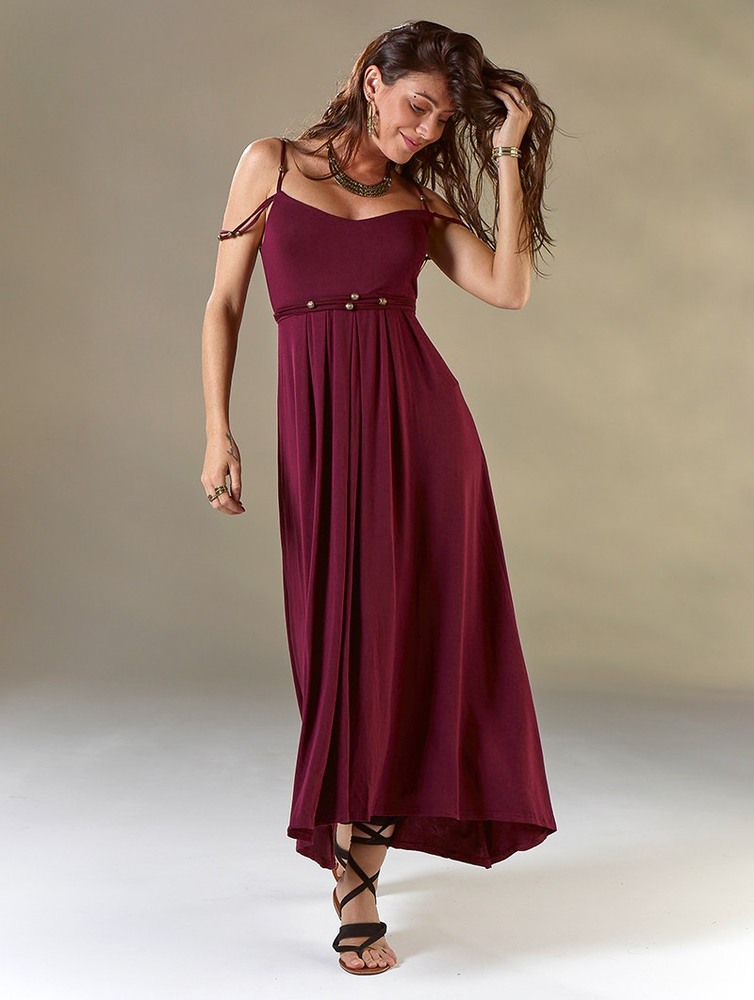 Toonzshop Massaläa Long Dress Klänning Dam Wine | JVAGI-0298