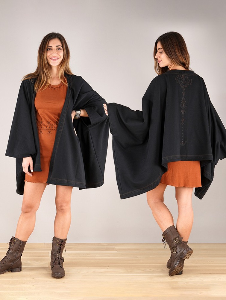 Toonzshop Melian Zohraa Kimono Jacket Jackor Dam Svarta | IZOHN-8796