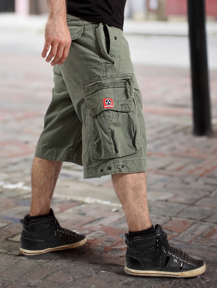 Toonzshop Molecule Cargo Shorts 45020 Shorts Herr Gröna | IQKAB-2706