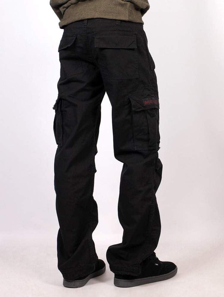 Toonzshop Molecule Gender Neutral Baggy Cargo Pants Byxor Dam Svarta | BMNEU-3819