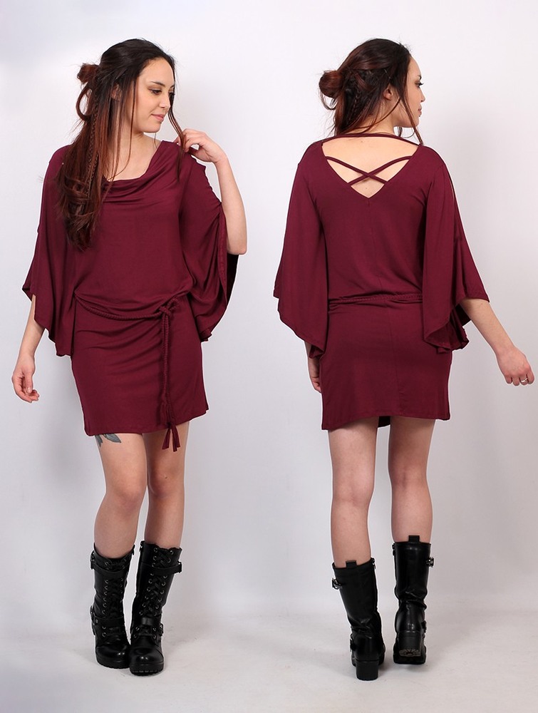 Toonzshop Moonaï Dress Klänning Dam Wine | KMOID-8542