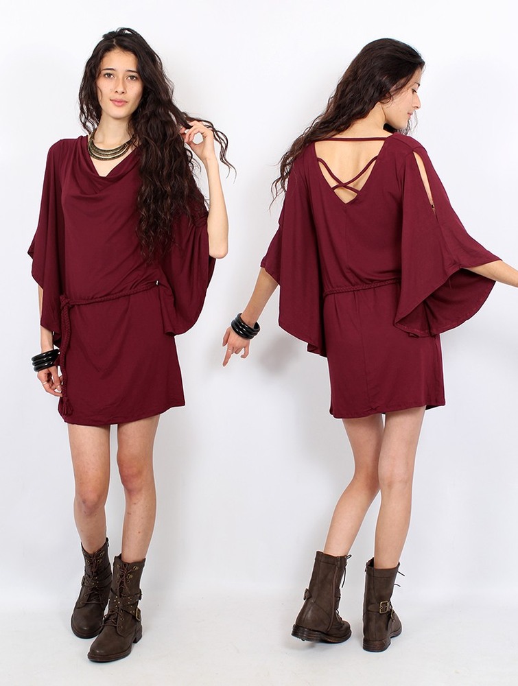 Toonzshop Moonaï Dress Klänning Dam Wine | KMOID-8542