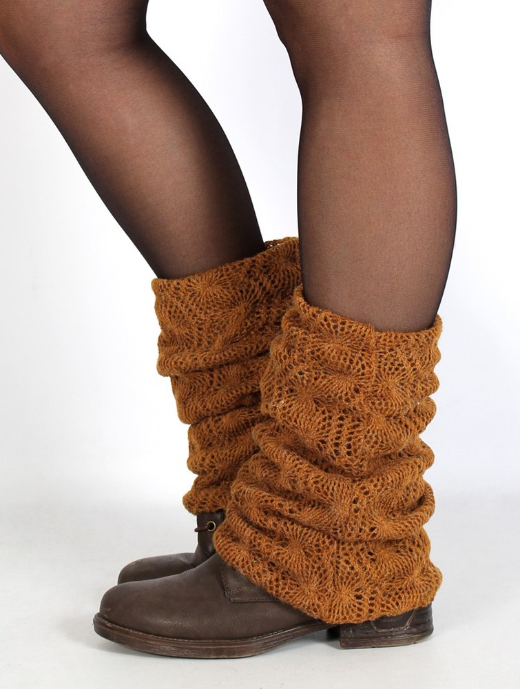 Toonzshop Naïlae Crochet Legwarmers Legwarmer Dam Rusty | KFSZB-5689