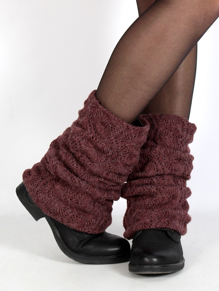 Toonzshop Naïlae Crochet Legwarmers Legwarmer Dam Wine | TJCZQ-4139