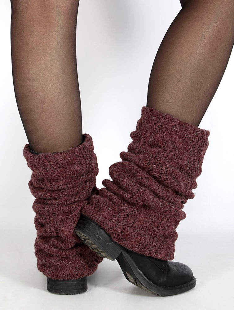 Toonzshop Naïlae Crochet Legwarmers Legwarmer Dam Wine | TJCZQ-4139