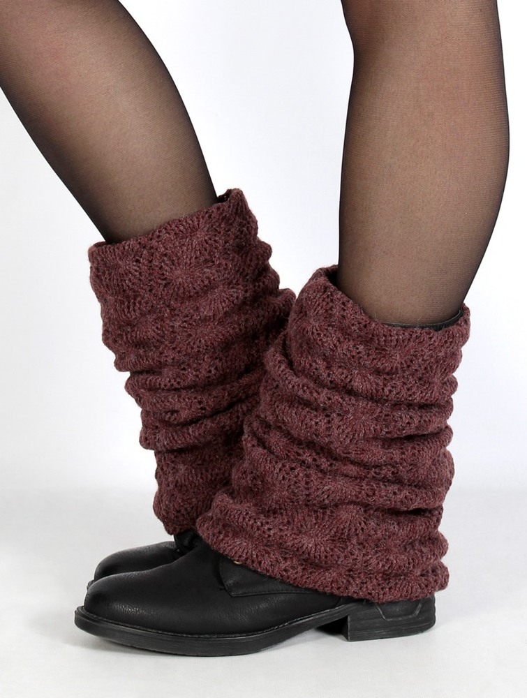 Toonzshop Naïlae Crochet Legwarmers Legwarmer Dam Wine | TJCZQ-4139