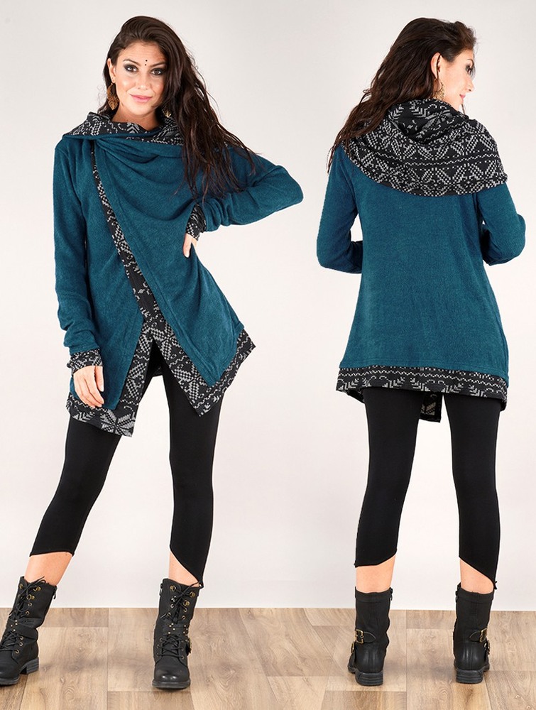 Toonzshop Namkha Heimaey Cardigan Kofta Dam Blå | EYXCH-4568