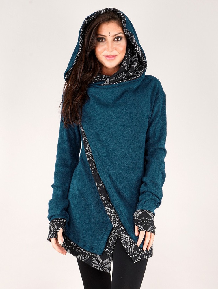 Toonzshop Namkha Heimaey Cardigan Kofta Dam Blå | EYXCH-4568