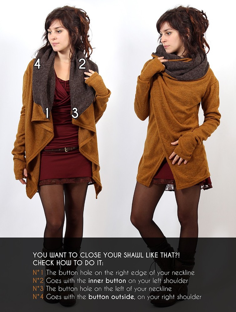 Toonzshop Namkha Ivalo Cardigan Kofta Dam Rusty | LXHWB-8574